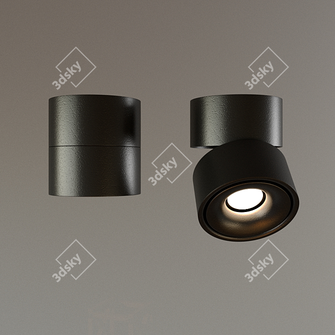 DP-042BW LED Bulkhead Light 3D model image 1