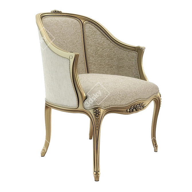 Luxury Pierre Armchair - Galimberti Nino 3D model image 1