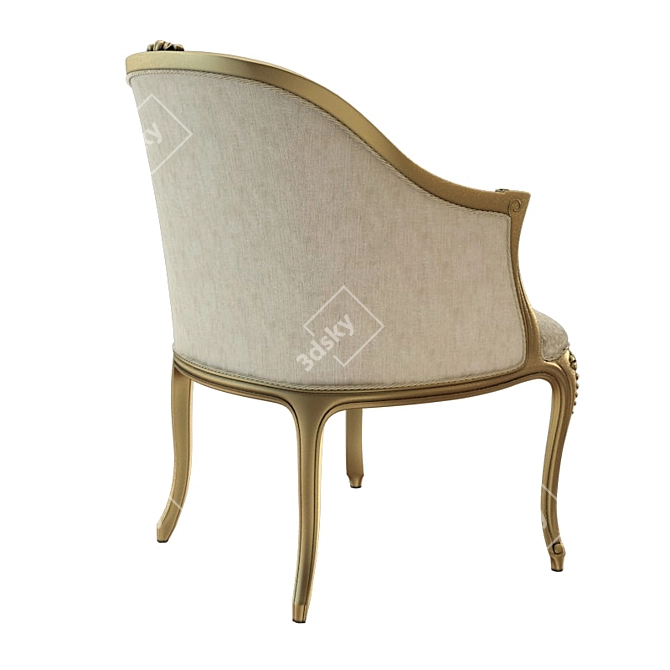 Luxury Pierre Armchair - Galimberti Nino 3D model image 2