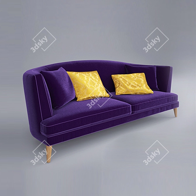 Luxury Busnelli Tresor Sofa 3D model image 1