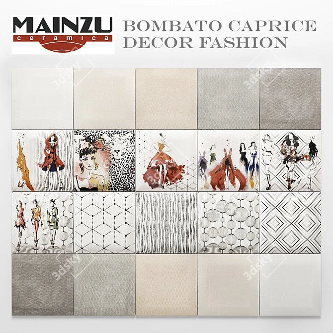 Bombato Caprice 3D Wall Tile 3D model image 1