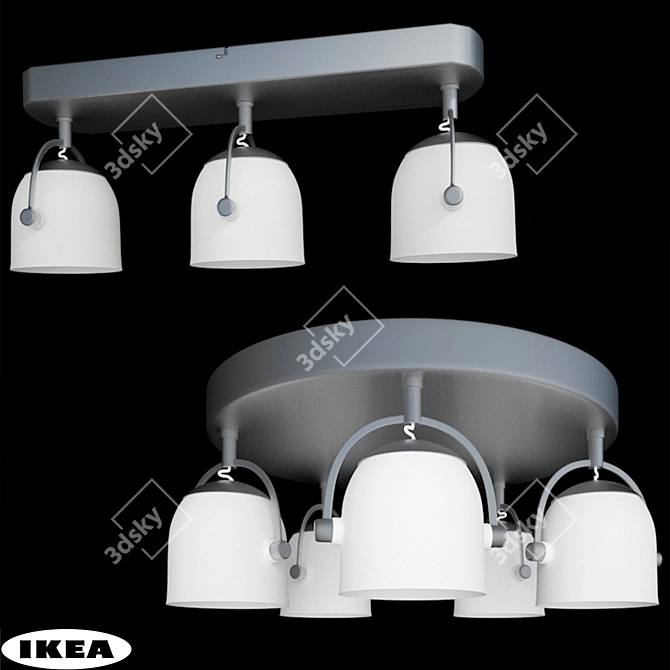 Swivel Ceiling Light Fixture 3D model image 1