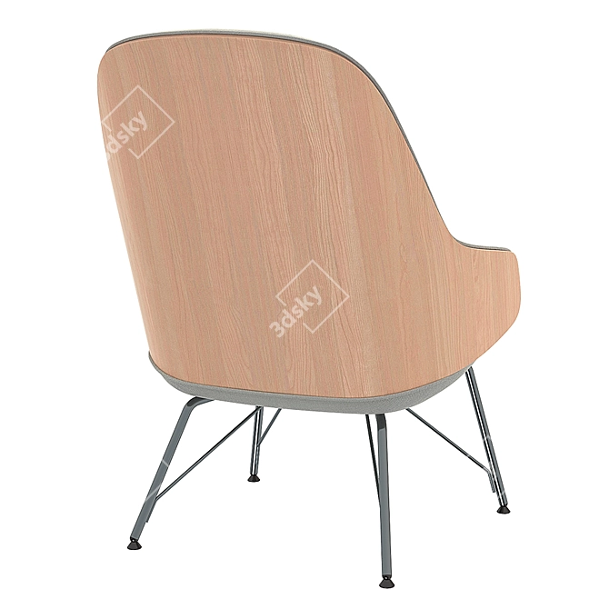 Title: Contemporary Zanotta Judy Chair 3D model image 3