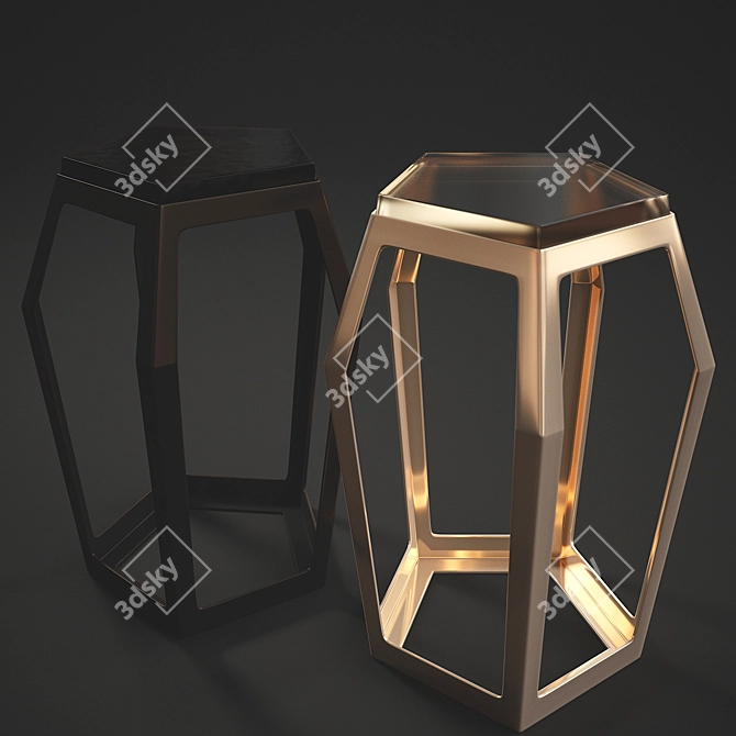 LuxGem Table: Exquisite Design 3D model image 1