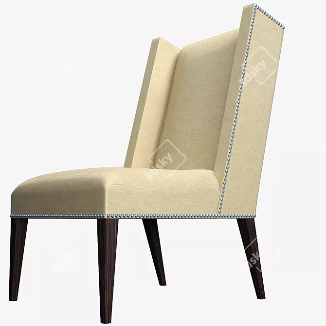 Elegant Martin Host Chair 3D model image 2