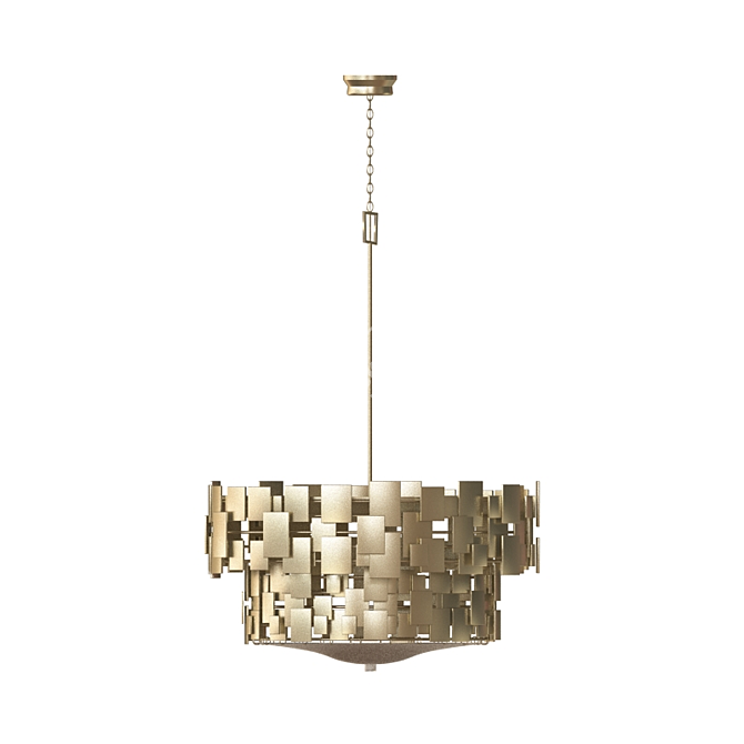 Elegant Porta Romana Luca Chandelier 3D model image 1