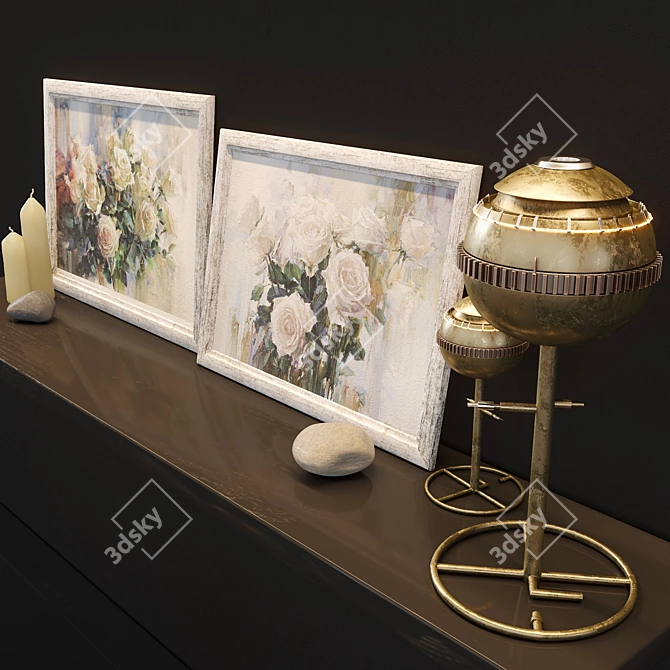 Ethnic Decor Set 3D model image 2