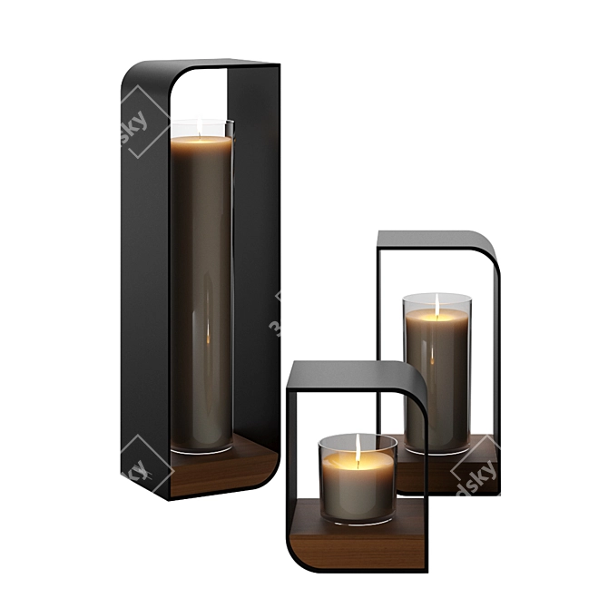 Manutti Candle Holder: Elegant and Stylish 3D model image 1