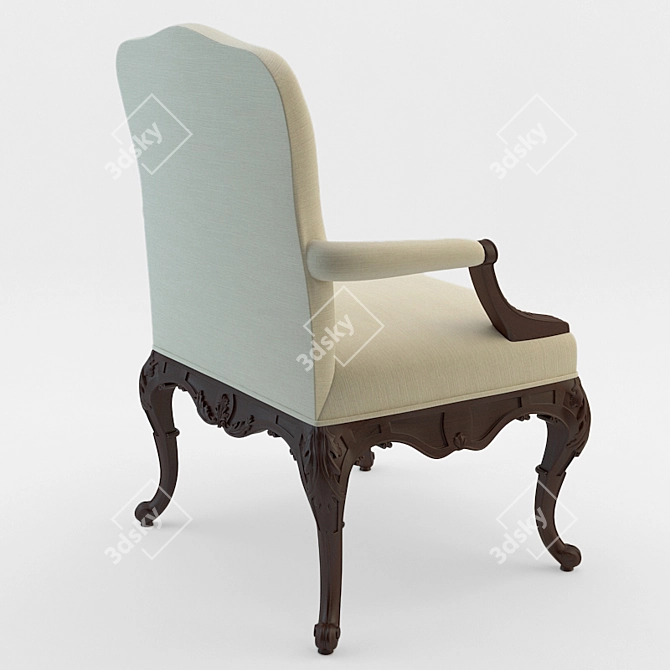 Vintage Ralph Lauren Armchair 3D model image 2