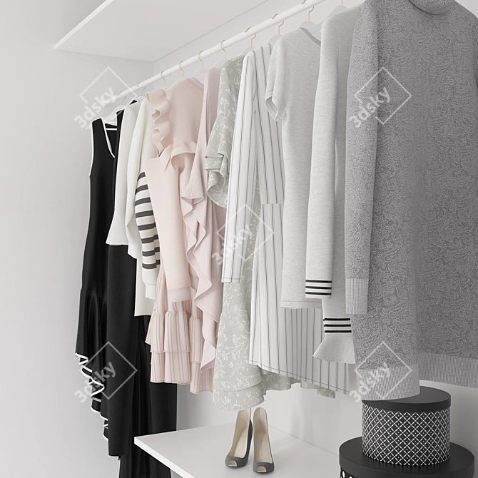 Fashionista's Dream Clothes Collection 3D model image 3