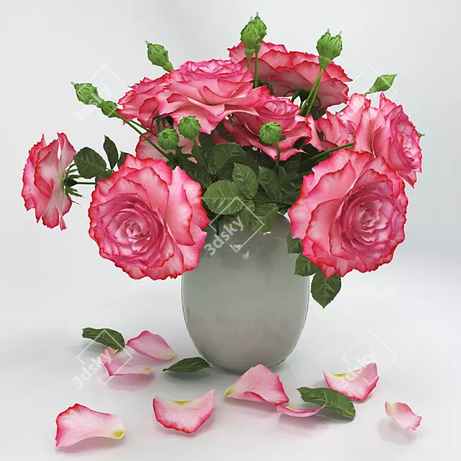 Blooming Beauty: Wild Rose 3D model image 1