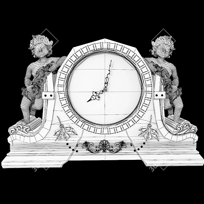 Elegant Timepieces for Décor 3D model image 3