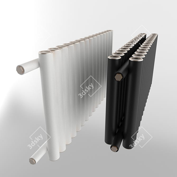 Harmony Radiator: Efficient and Stylish Heating Solution 3D model image 1