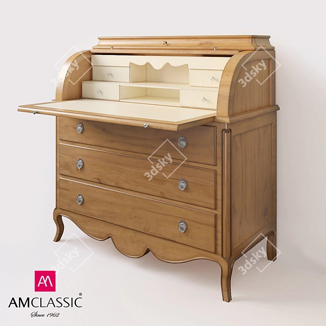 AM Classic Pompadour - Timeless Elegance for Your Office 3D model image 1