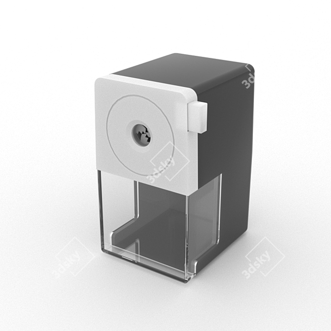 Sleek Colorful Pencil Sharpener 3D model image 1