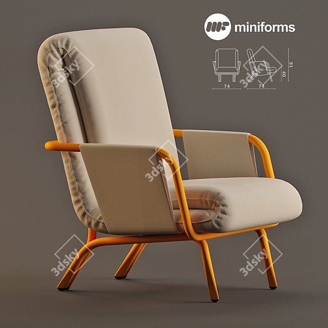 Miniforms Diplopia: Elegant and Comfortable 3D model image 1