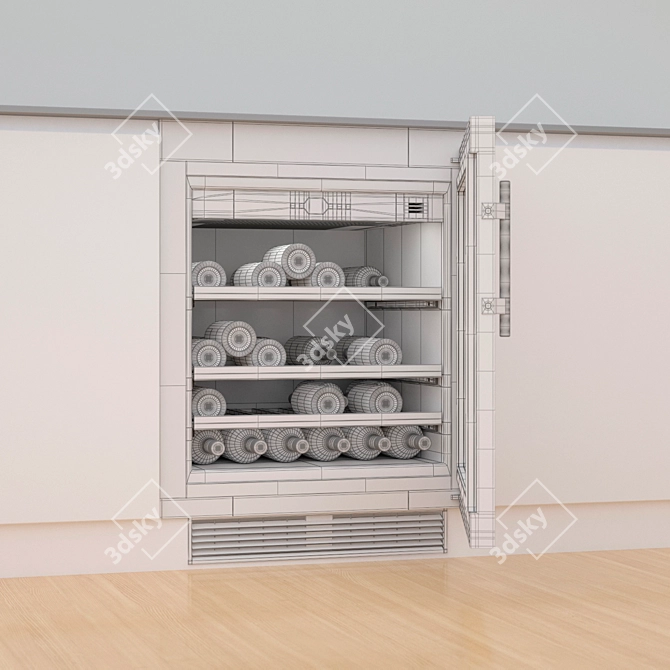 Liebherr UWKes 1752 - Compact and Efficient Wine Fridge 3D model image 3