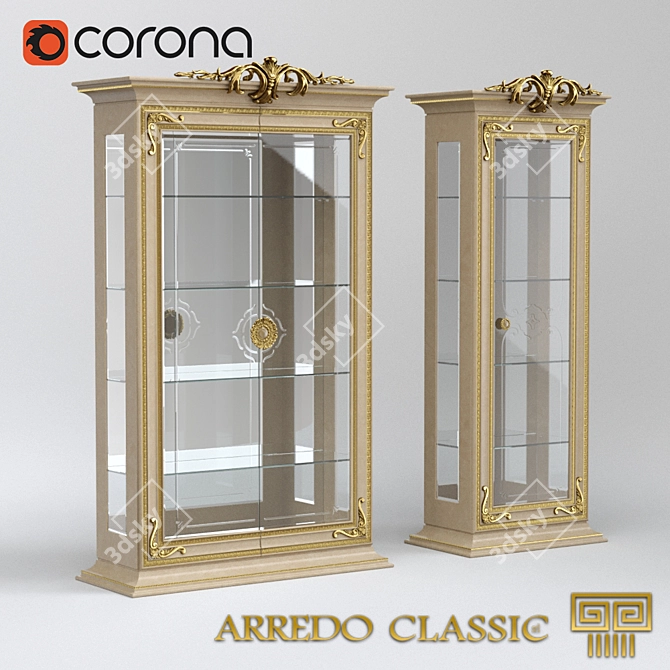 Classic Leonardo Showcase: Elegant Italian Design 3D model image 1