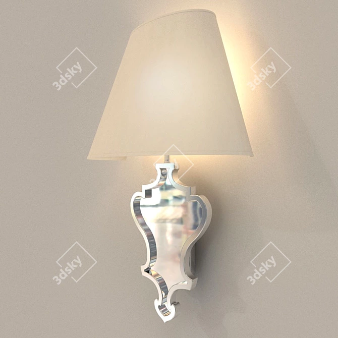 Madeline Small Mirrored Sconce 3D model image 2