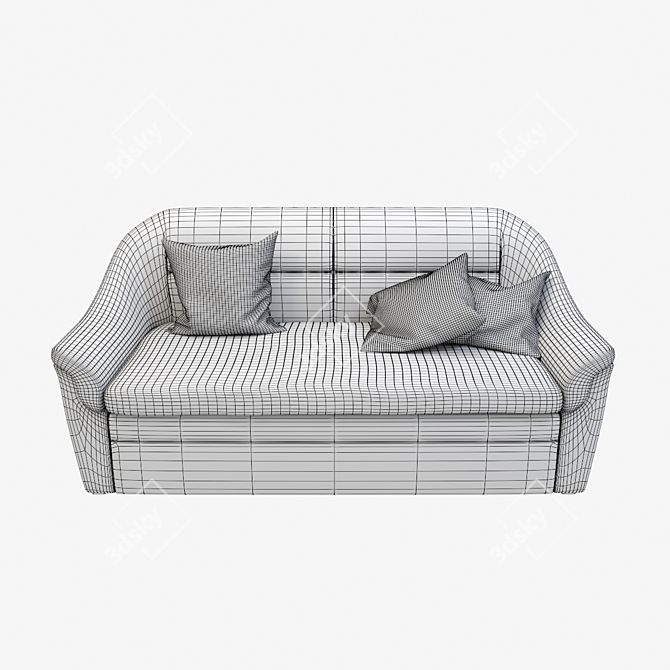 Title: Corona Galant-2 Sofa: Modern Comfort, Stylish Design 3D model image 3