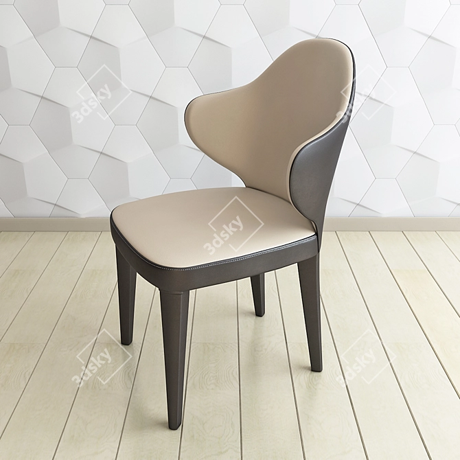 Elegant Longhi Miss Chair: Perfect Balance of Style and Comfort 3D model image 2