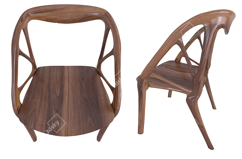 Innovative Elbo Chair: Dreamcatcher Design 3D model image 2