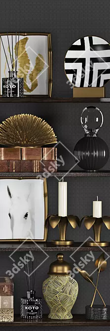 Deluxe Decor Set: Stunningly Detailed 3D Models 3D model image 2