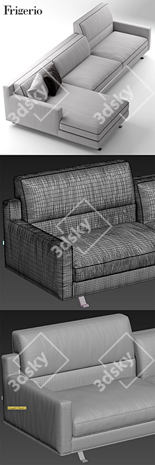 Frigeriosalotti JAMES: Luxurious Sofas 3D model image 3