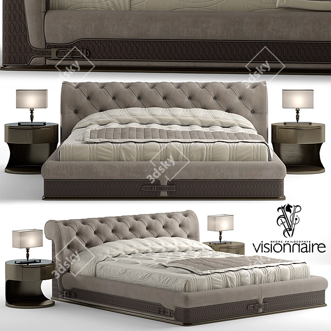 Title: Luxury Chester Laurence Bed 3D model image 1