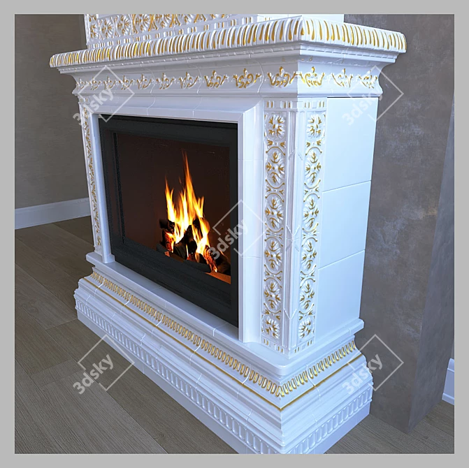 KafelKar Fireplace Tile Design 3D model image 2