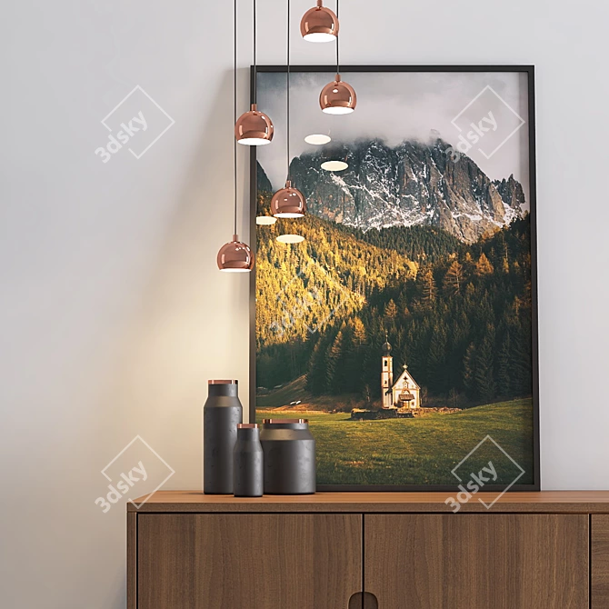 Austin Floor Lamp: Sleek and Stylish Lighting 3D model image 2