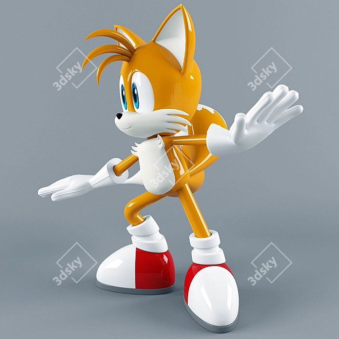 Sonic's Sidekick: Miles Tails Prower 3D model image 3