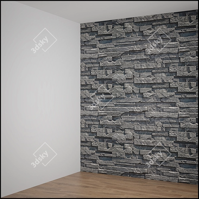 Multifunctional Stone Wall: UV Mapped, V-Ray Render, Various Formats 3D model image 4