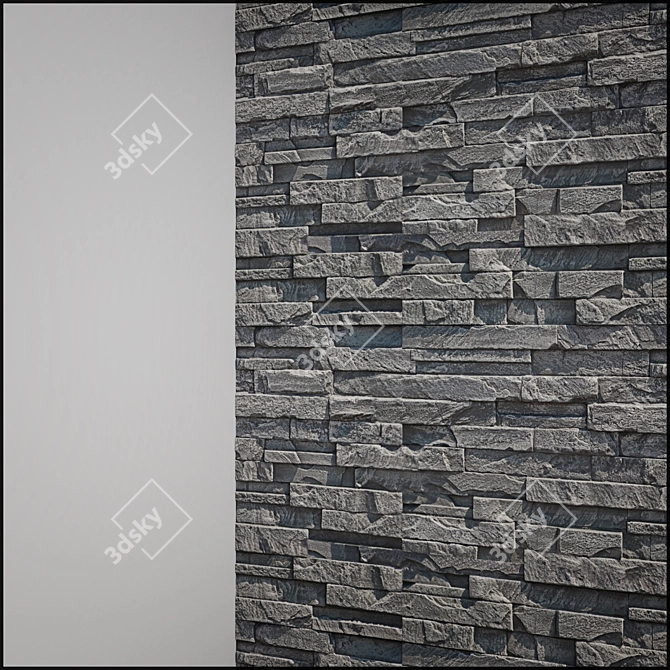 Multifunctional Stone Wall: UV Mapped, V-Ray Render, Various Formats 3D model image 5