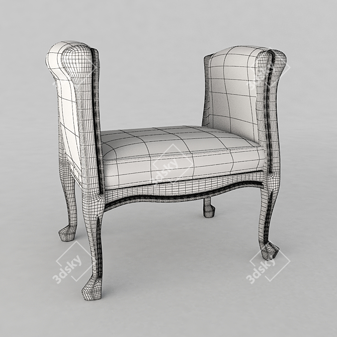 Amadeus Single Seat Banquette 3D model image 3