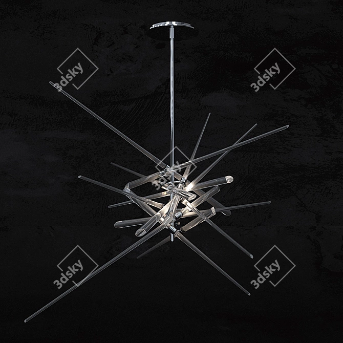 LASVIT Skyline Glass Chandelier 3D model image 2