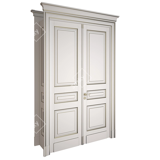 Classic Side-Opening Door 3D model image 2