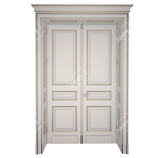 Classic Side-Opening Door 3D model image 3