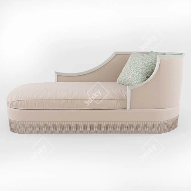 Elegant French Relax Chair 3D model image 1