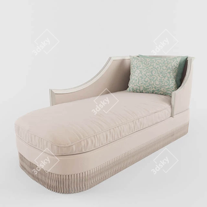 Elegant French Relax Chair 3D model image 2