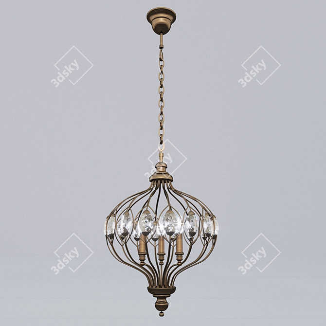 Favourite Fes Chandelier 3-Light 3D model image 1