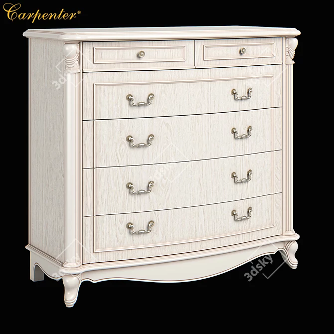 Modern Carpenter Dresser Table 3D model image 1