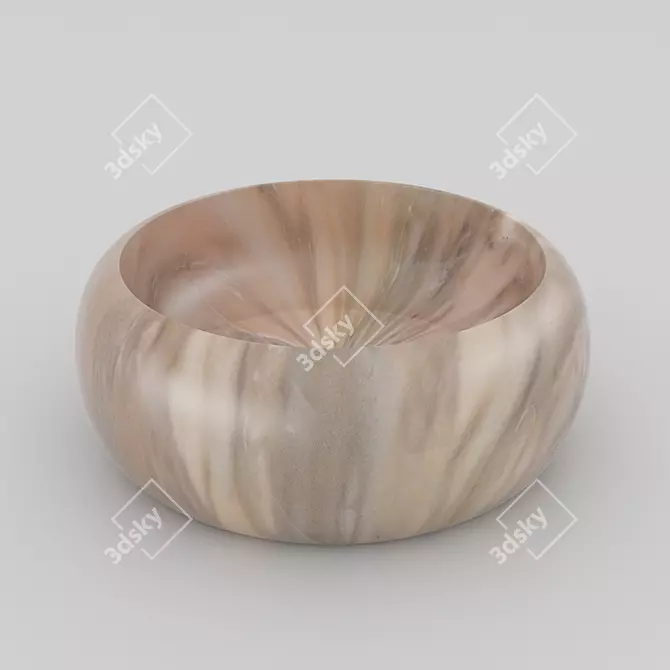 Elegant Marble Washbasin RM09 3D model image 1