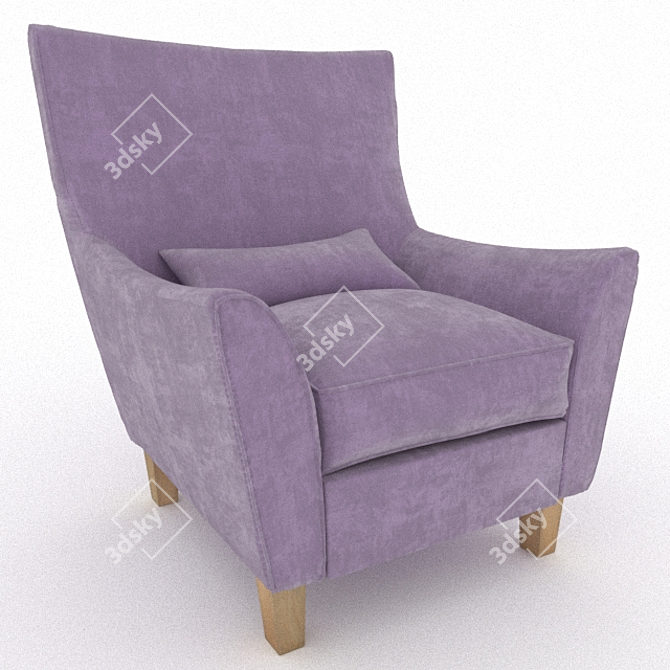 Elegant Holen Chair: Traditional Comfort and Style 3D model image 2