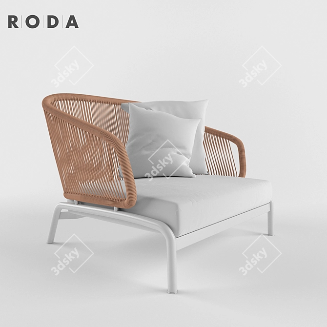 RODA Spool Sofa: Innovative Design, Absolute Comfort 3D model image 2