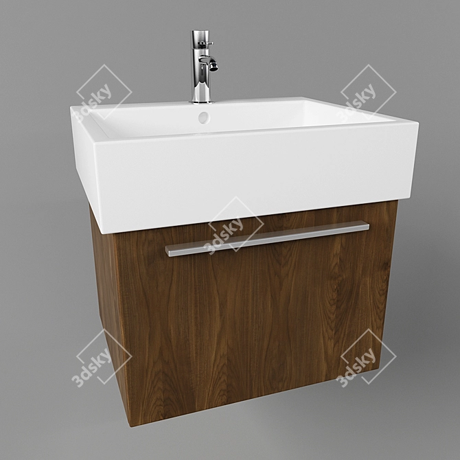 DURAVIT XL6044: Sleek and Spacious Suspension 3D model image 1