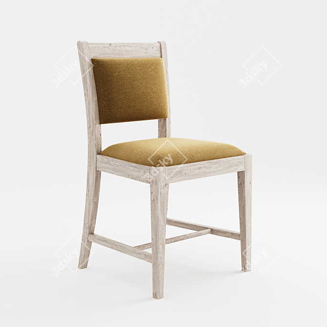 Elegant Dining Chair Set 3D model image 1