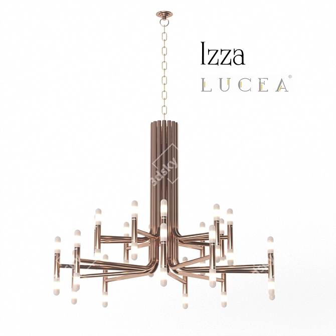 LUCEA IZZA Ceiling Lamp - Bronze, 150x150cm 3D model image 1