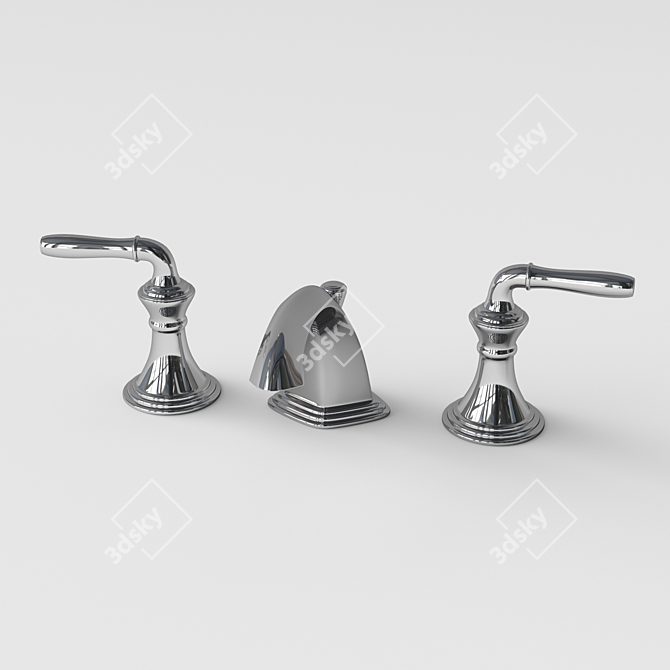 Kohler Devonshire Low Arc Polished Chrome Faucet 3D model image 1