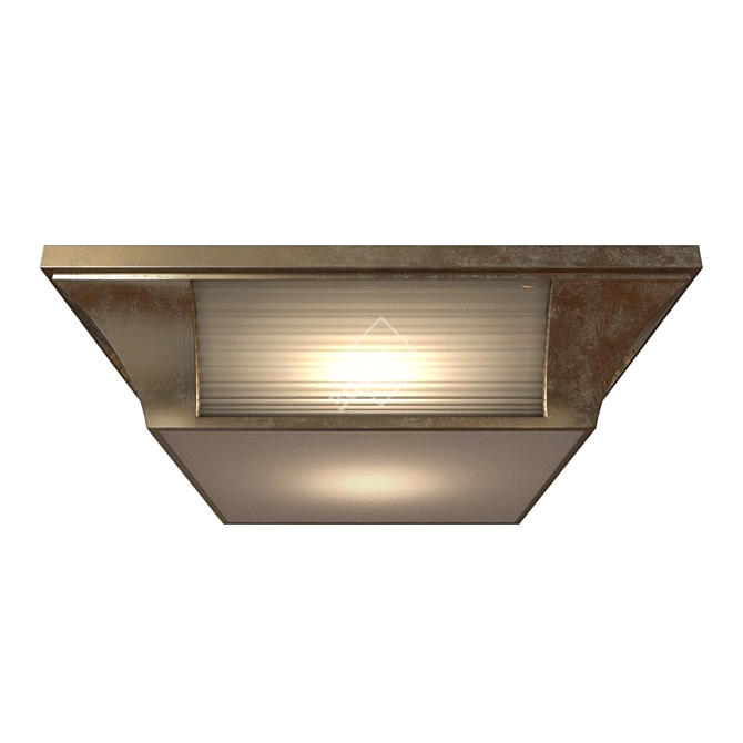 Hector Art Deco Flush Mount 3D model image 1